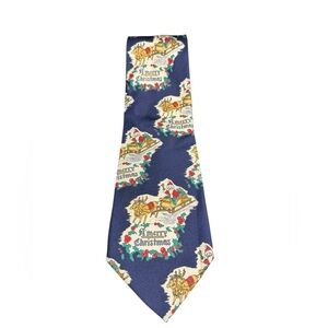 Vintage Tie with Santa and Sleigh
